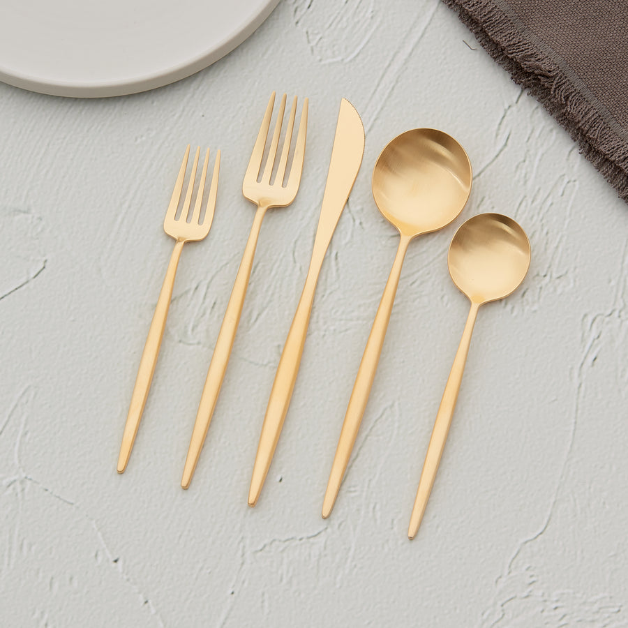 Moon 5-Piece Place Setting - Gold